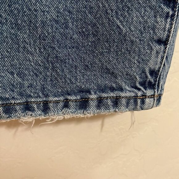 Good American Blue Distressed Ripped Denim Cropped Jeans Contemporary Festival - Picture 8 of 14